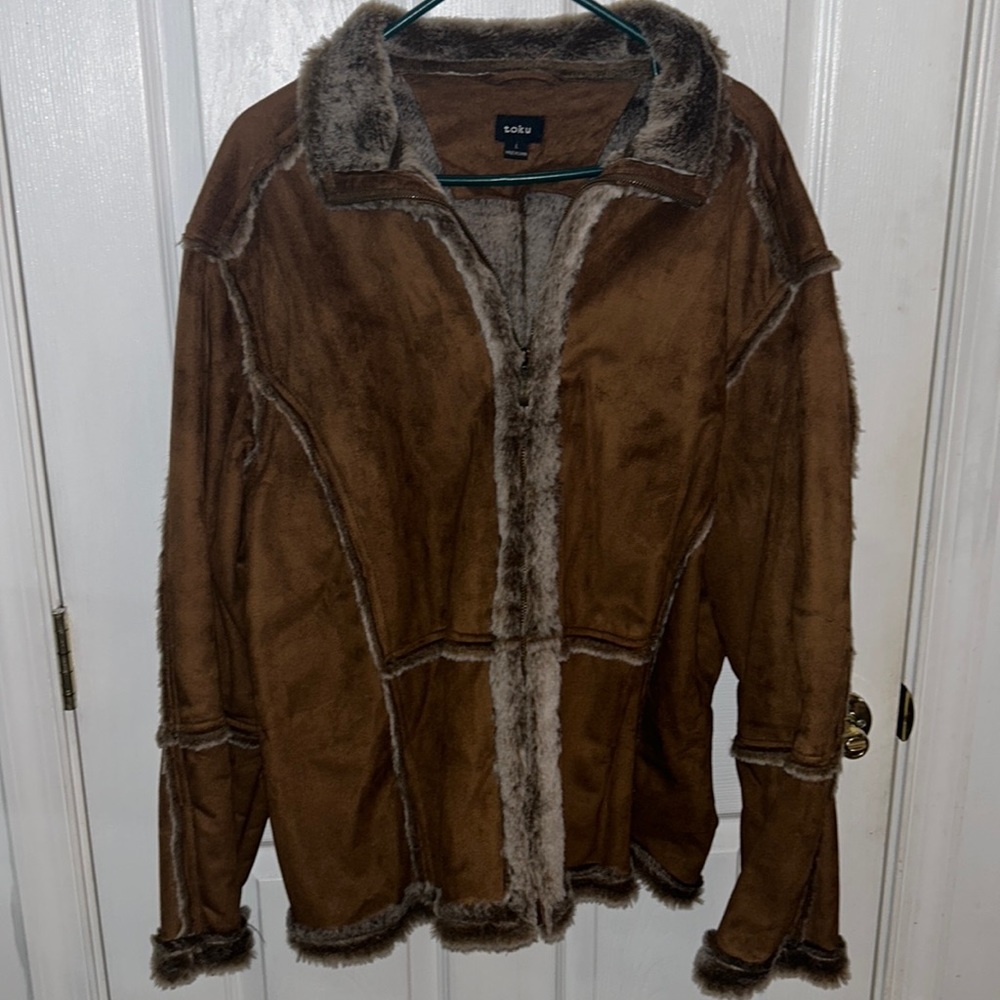 Vintage turn of the century leather jacket size large